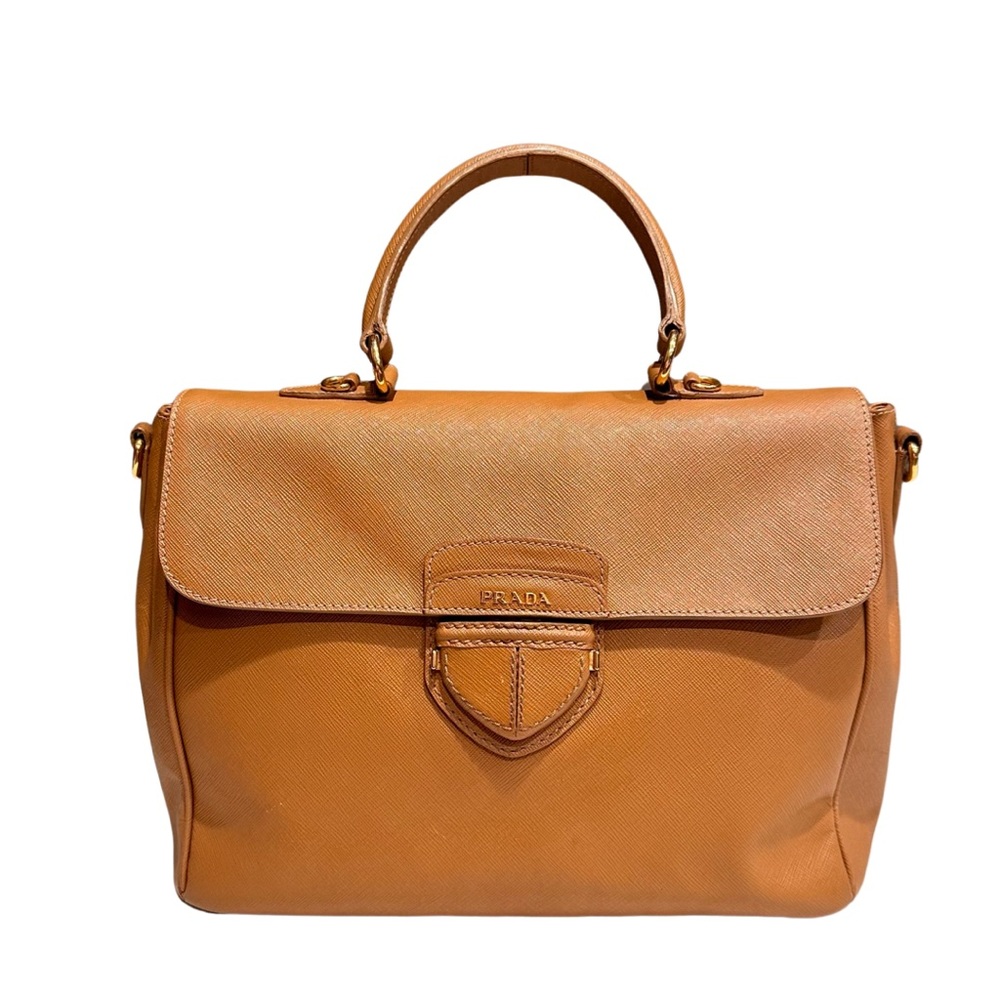 Prada Saffiano Top Handle Crossbody